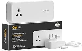 Oakter Mini UPS for AirFiber and AirFiber Plus WiFi Routers | 6x2000 mAh Battery | Power Backup Upto 4 Hours | 12 Months Warranty for UPS | Current Surge & Deep Discharge Protection AirFiber V3.0