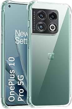 TheGiftKart Crystal Clear Back Cover Case for OnePlus 10 Pro 5G | Shock Proof 360° Protection | Hard Clear Back Cover Case for OnePlus 10 Pro 5G (PC & TPU, Transparent Bumper)