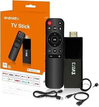 FORIDA TVR3 Premium 4K Android TV Stick | Android 9.0 | Quad Core Processor | Dual Band WiFi 2.4G/5GHz | 4GB RAM 32GB ROM | 4K HD Smart TV Dongle
