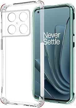 JANAK RAJ 2mm Anti-Skid Dust Plug - Crystal Clear Transparent Back Case Cover Compatible with OnePlus 10 Pro 5G | Best Camera Protection | Inbuilt Slim Anti-Slip Grip | Ultra Slim - Clear