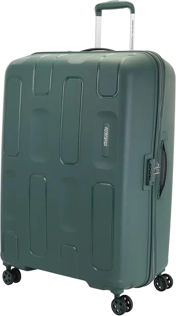 American Tourister Ivy 2.0 | Large Size Check-in Trolley Bag (79 cm) | 360° 8 Wheel Travel Luggage | Hard Case Polypropylene (PP) Suitcase | Combination Lock | Dark Forest