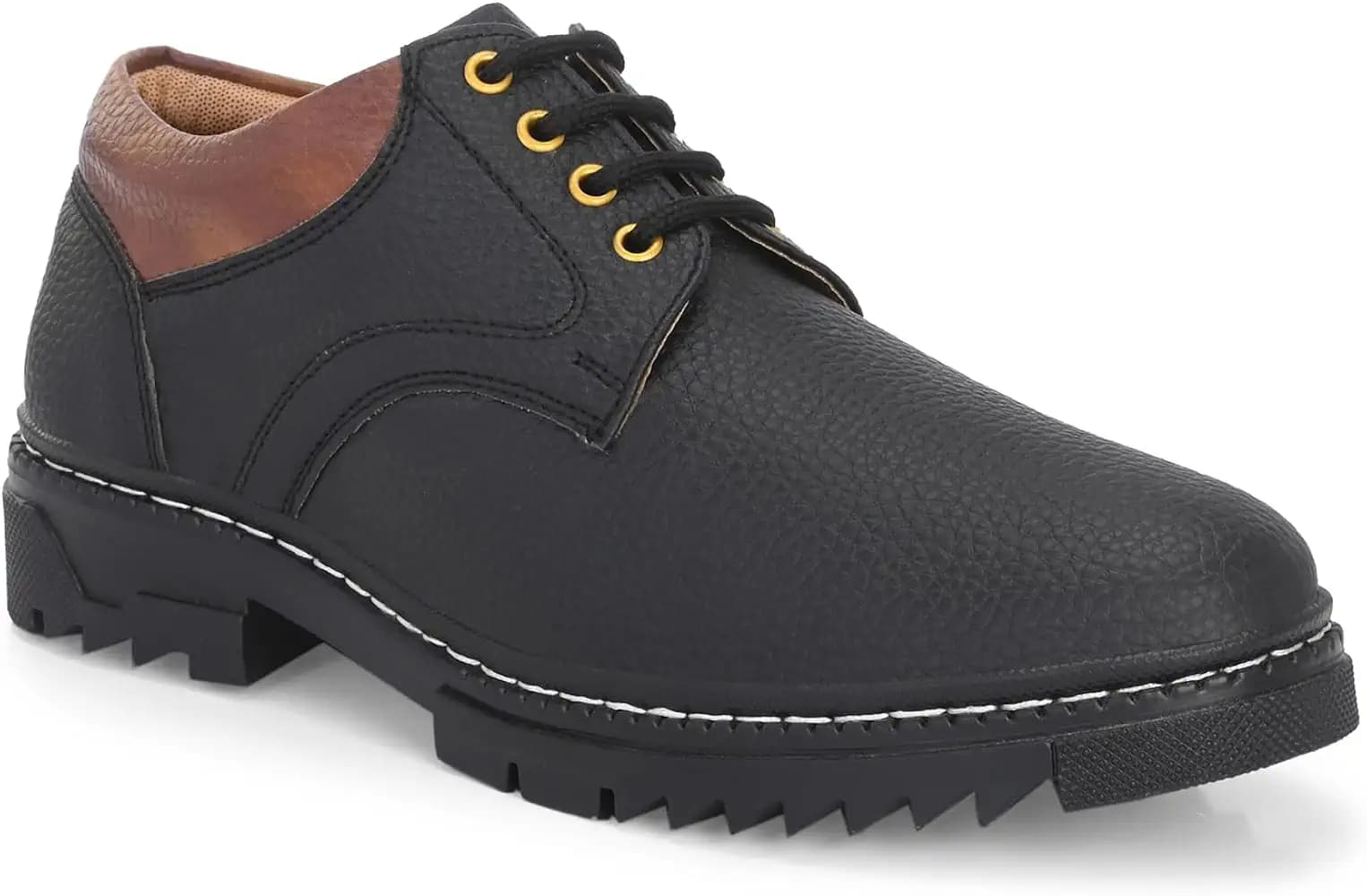 Centrino Lace-Up Men's Formal Shoe | Stylish with Soft Cushioned Insole | Sleek Lace-Up Design for Formal Look | Durable with Anti-Skid Sole | Ideal for Office Wear (9290)