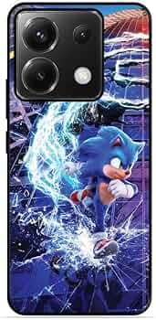 Leeon Printed Case for Xiaomi Redmi Note 13 Pro 5G | HD Sonic Vs Shadow Sonic 3 Art Print | Metal Back + Soft TPU Edges | 360° Full Protection Case