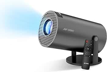 Ant Esports View 515 Smart LED Mini Projector for Room & Home | 4000 Lumens | 1080p Native 4K Support | Android | OTT Apps (JioHotStar,Netflix,Prime Video) | Dual Band WiFi + BT 5 | Angle Adjustment