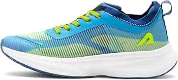 BoldFit Running Shoes for Men - Anti-Slip Sports Shoes With Soft Sole Extra Grip for Running, Jogging, Regular Gym - Blue-Neon UK 10