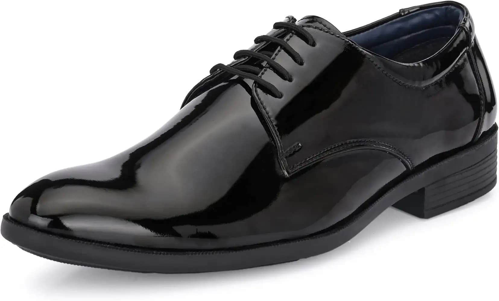 Centrino Formal Shoes for Men | Glossy Lace-Up Derby Dress Shoes | Comfortable Stylish Footwear for Office, Parties & Business Wear | Sleek Classic Design (8233)