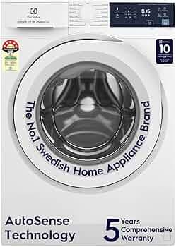 Electrolux 9kg 5 Star Front Load Washing Machine, 5 Year Warranty, AutoSense Technology, Full Load Vapour Wash, Hygienic Care, EcoInverter Motor, UltimateCare 300, EWF9024D3WB, White