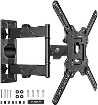 North Bayou P4 TV Wall Mount 32-55 inch Swivel Tilt Full Motion Cantilever for LED,LCD and Plasma TV's 6 Way