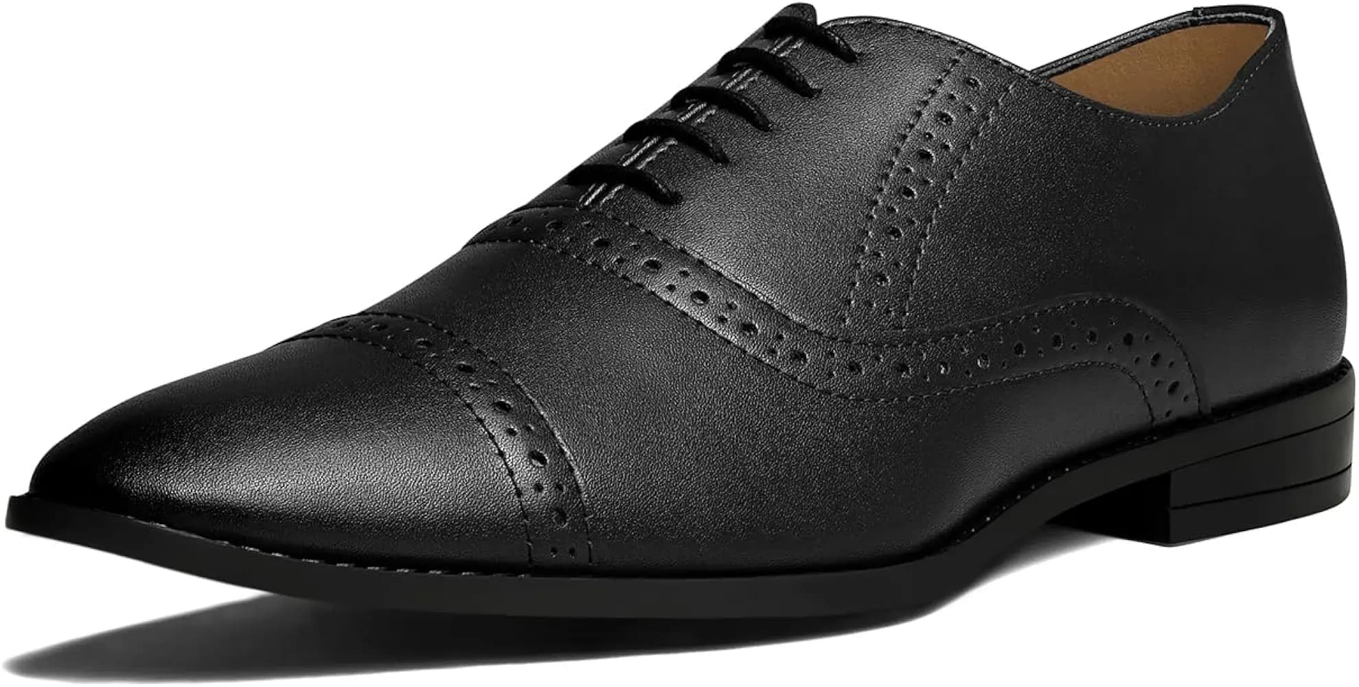 LOUIS STITCH Men's Formal Lace-up Oxford Shoes for Men | Solid Design | Ideal for Formal, Business Casual, and Parties (LSRG_OX)