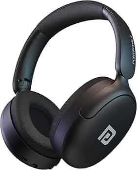 Portronics Muffs M5 Over Ear Hybrid ANC Bluetooth Headphone with Upto 50 Hours Playtime, Quad Mic, Transparency Mode, Gaming/Music Mode, BT V5.3, Adjustable Fit, Type C Fast Charging(Black)