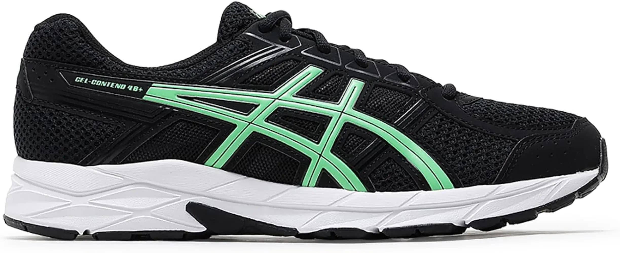 ASICS Men Gel-Contend 4B+ Black/Vital Green Running Shoes