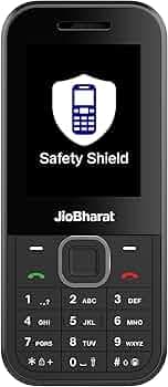 JIO JioBharat B2 4G Keypad Phone with Safety Shield Feature, JioTV, JioHotstar, JioSaavn, JioPay (UPI & SoundPay), Powerful 2000mAh Battery, LED Torch, Digital Camera | Black | Locked Network