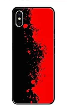 Metal TPU Printed Back Cover for Apple iPhone X | iPhone 10 | iPhone 10s (Red and Black) 360 Degree Protection | Camera Protection -25092024(at)