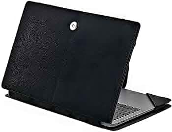 Original Latitude 5310 2-in-1 PU Leather Laptop Cover for Dell, Black (QZ-175EBR)