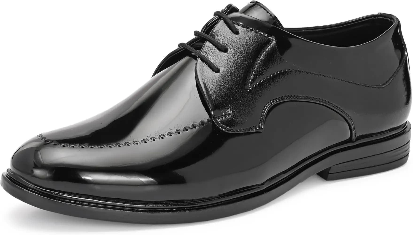 Centrino Men’s Formal Lace-Up Shoes | Soft & Comfortable Formal Shoe| Lace-Up, Textured Detail, Formal Business Style | Stylish-Looking Footwear (9363)