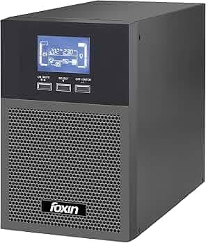 Foxin 1000VA LED Uninterrupted Power Supply - UPS Online 1KVA/800W for Computers, Desktop PCs, WiFi Router & Networking Devices, Security/Emergency Systems | Battery Backup UPS for Home & Office Use