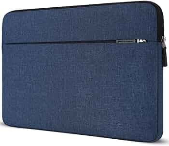 Dynotrek Elite 14.6 inch Laptop Sleeve Case Protective Soft Padded Zipper Cover Carrying Computer Hand Bag Compatible for Most MacBook Pro Notebook Chromebook Tablet Ultrabook -(Denim Blue)
